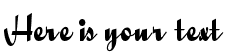 Your preview of QuigleyWiggly font