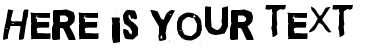 Your preview of Quick end Jerk font