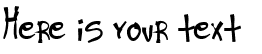 Your preview of Ra's Hand font