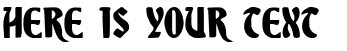 Your preview of Sable Lion font