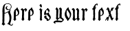 Your preview of Sauerkraut font