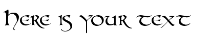 Your preview of UnZialish font