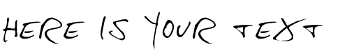 Your preview of Hans Hand font
