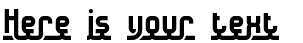 Your preview of Underscore font