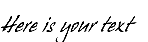 Your preview of HansHand font