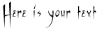 Your preview of Vampiress font