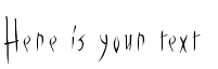 Your preview of Vampyrish font