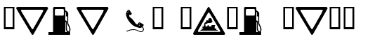 Your preview of WM Roadsigns font