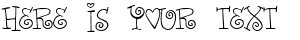 Your preview of Words of Love font