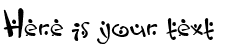 Your preview of Zitcream font