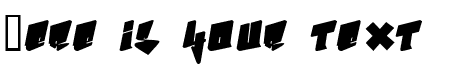 Your preview of b-boy font