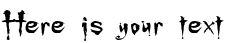Your preview of Buffied font