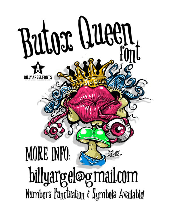 Butox Queen - Font Illustration