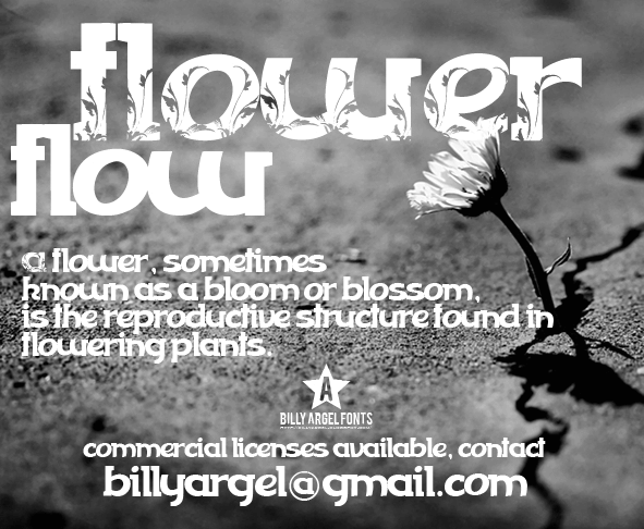 Flowerflow - Font Illustration