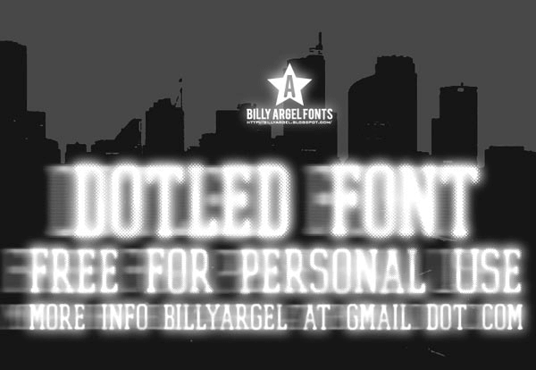 Dotled - Font Illustration