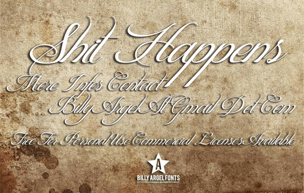 Shit Happens - Font Illustration