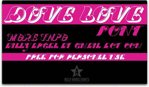 Dove Love - Font Illustration