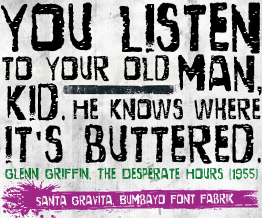 Santa Gravita - Font Illustration