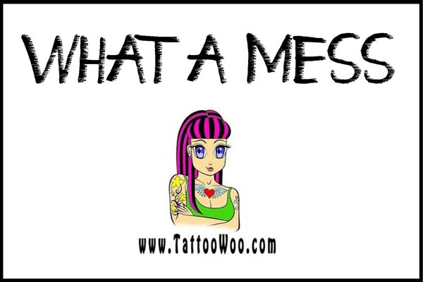 What a Mess - Font Illustration