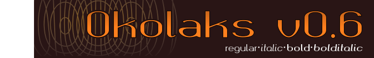 Okolaks - Font Illustration