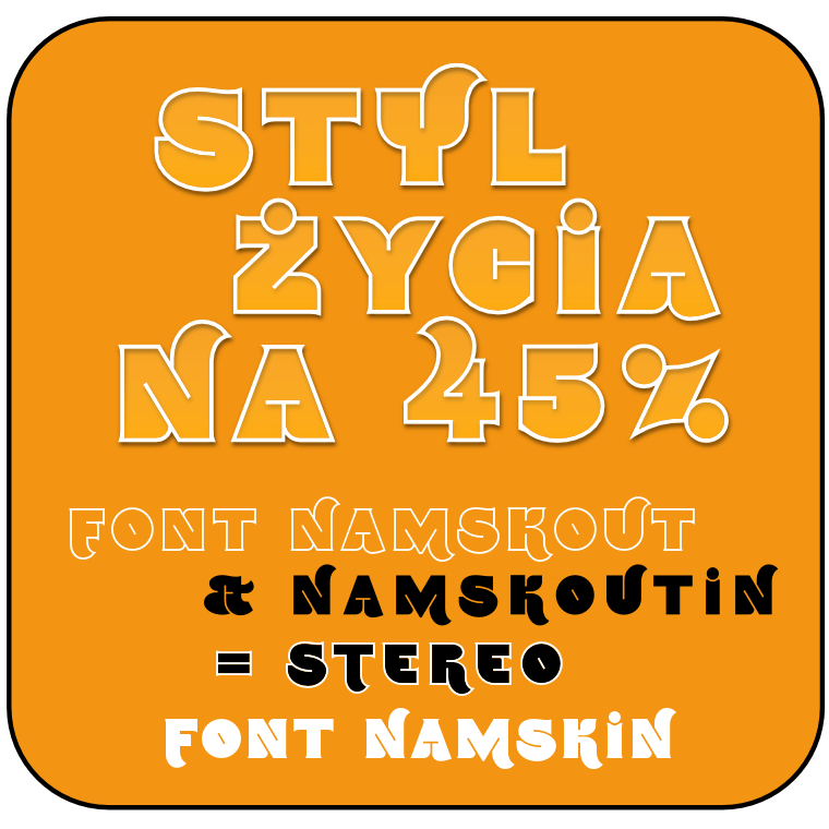 Namskout - Font Illustration