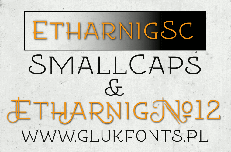 Etharnig - Font Illustration