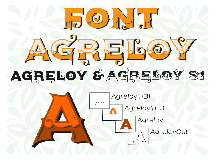 Agreloy - Font Illustration