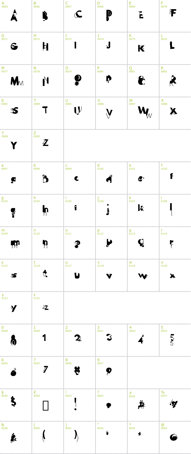 Character Mini-Map: Hussar Wojna font
