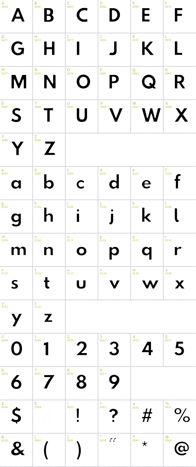 Character Mini-Map: Hussar Ekologiczny 2 font